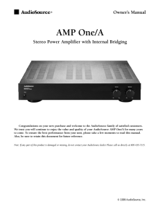 AMP One/A - Parts Express