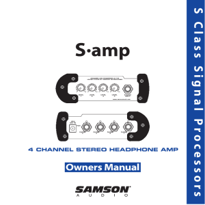 the S-Amp User Manual in PDF format