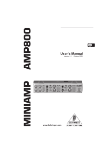 miniamp amp800 - MCM Electronics