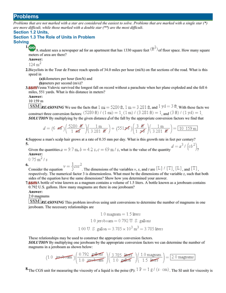 Cutnell 9th Problems Ch 1 Thru 10