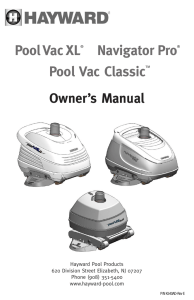 Pool Vac XL® Navigator Pro® Pool Vac Classic