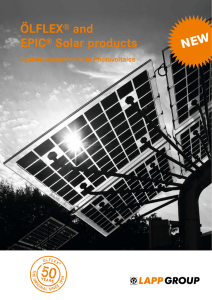 ÖLFLEX® and EPIC® Solar products
