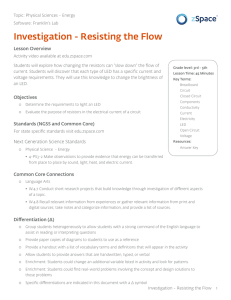 Investigation - Resisting the Flow