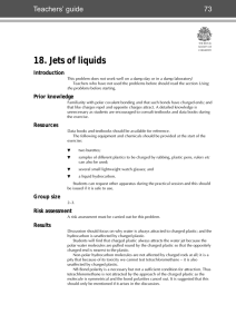 18. Jets of liquids - Royal Society of Chemistry
