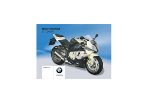BMW S1000RR Riders Manual