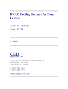 HVAC Cooling Systems for Data Centers