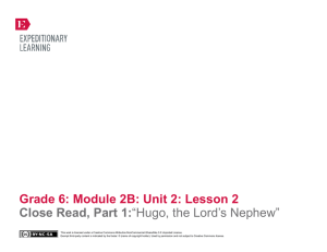 Grade 6: Module 2B: Unit 2