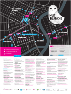 Printable PDF Map - Nuit Blanche Winnipeg