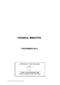 Minutes - Council - 3 November 2015