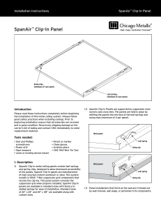 SpanAir™ Clip-In Panel