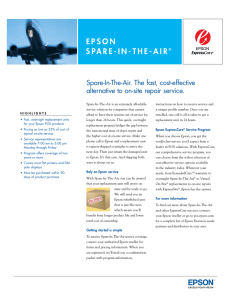 Spare-In-The-Air Brochure