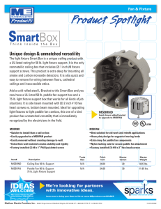 Smart Box Fan and Fixture - Madison Electric Products