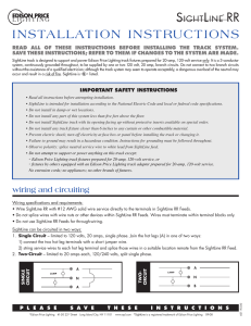 INSTALLATION INSTRUCTIONS