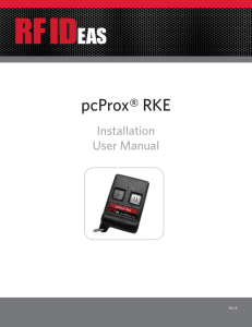 pcProx RKE User Manual