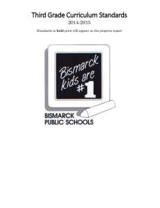 Third grade - Bismarck Public Schools