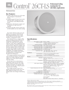 Control® 26CT-LSProfessional Ceiling Loudspeaker for Life/Safety