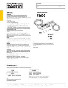 PS600QD - Power Sentry