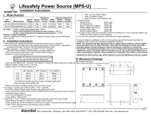 Lifesafety Power Source (MPS-U)