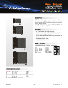 E Series - Enclosures