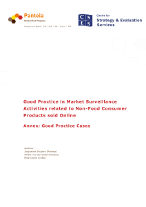 Good practice in Market surveillance activities related to non