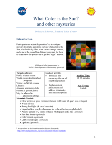 What Color is the Sun? and other mysteries
