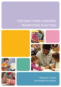 EYLF in Action: Educators` stories and models for practice