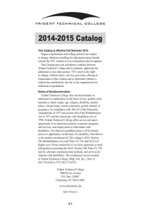 2014-2015 Catalog - Trident Technical College
