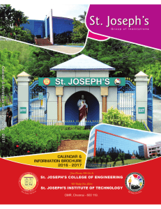 View - St. Joseph`s College of Engineering