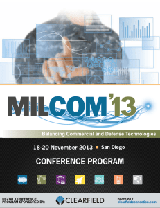 MILCOM 2013 Conference Program