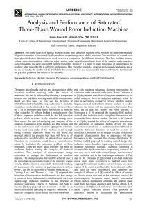 Analysis and Performance of Saturated Three