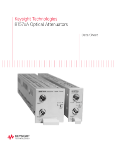 Keysight Technologies 8157xA Optical Attenuators