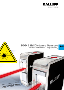 BOD 21M Distance Sensors - Effortless performance – High efficiency
