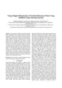 Torque Ripple Minimization of Switched Reluctance Motor Using