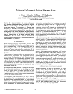 Optimizing Performance in Switched Reluctance Drives