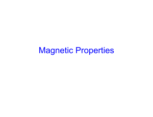 Magnetic Properties