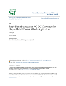 Single-Phase Bidirectional AC-DC Converters for