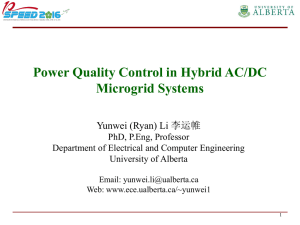 Power Quality Control in Hybrid AC/DC Microgrid Systems