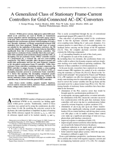 A Generalized Class of Stationary Frame-Current Controllers