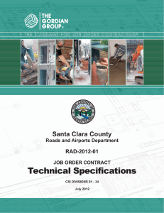 Technical Specifications - the County of Santa Clara