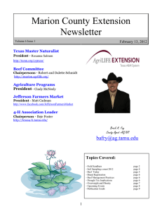 Volume 6 Issue 1 - Marion County Extension Office