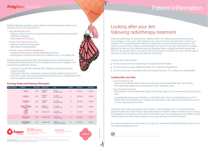 PolyMem Radiotherapy Patient Discharge Info Leaflet