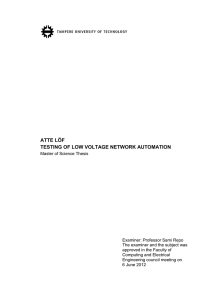 atte löf testing of low voltage network automation