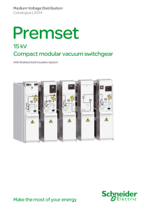 15 kV Compact modular vacuum switchgear