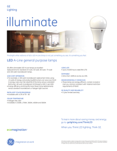 GE`s Dimmable LED A19 General Purpose Lamp | Omni