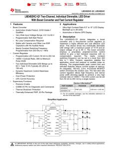 LM3492HC/-Q1 2-Channel, Indiv Dimmable