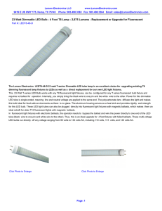 23 Watt Dimmable LED Bulb - 4 Foot T8 Lamp