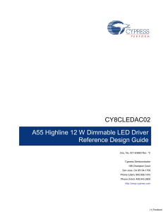 A55 Highline 12 W Dimmable LED Driver Reference Design Guide