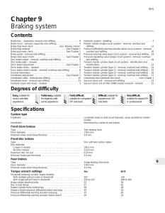 Chapter 9 Braking system