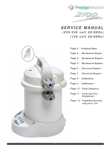service manual - Prestige Medical