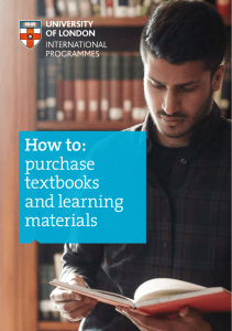 How to: purchase textbooks and learning materials